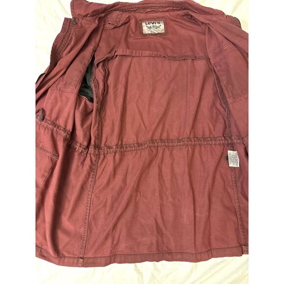 VTG Levis Red Barn Chore Jacket XXL Button & Zip Closure Four Pockets Cotton - Picture 3 of 7